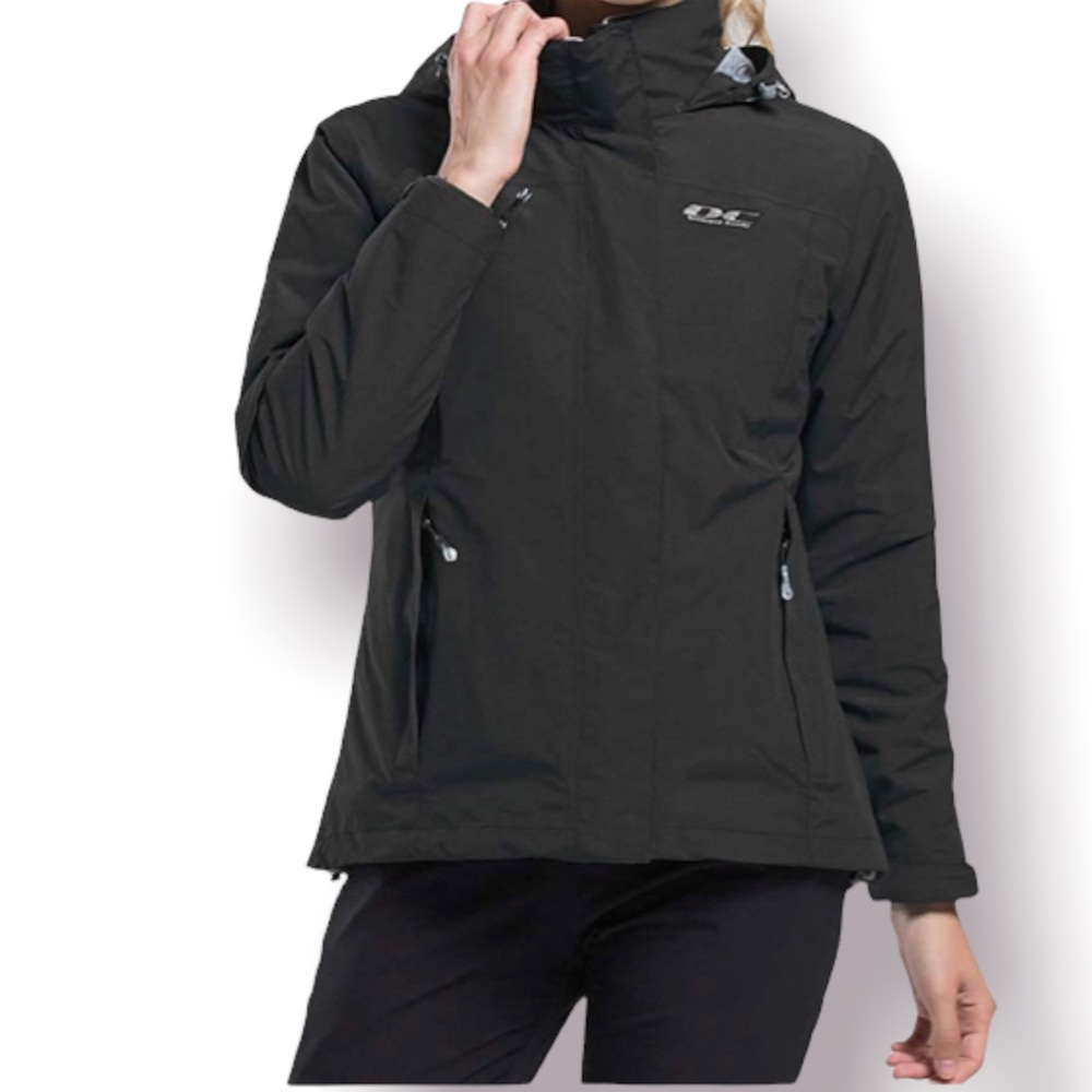 NEW Diamond Candy Womens Jacket black Waterproof Winter Coat Hooded Ski coat